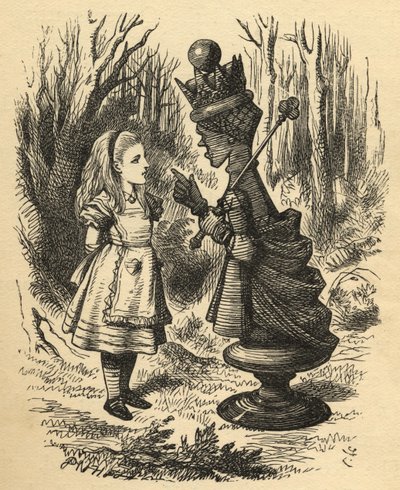 Alice und die Rote Königin, Illustration aus 